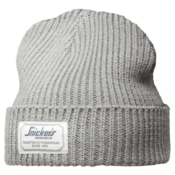 SNICKERS Beanie AllroundWork Fisker 9023 One size lys gråmeleret