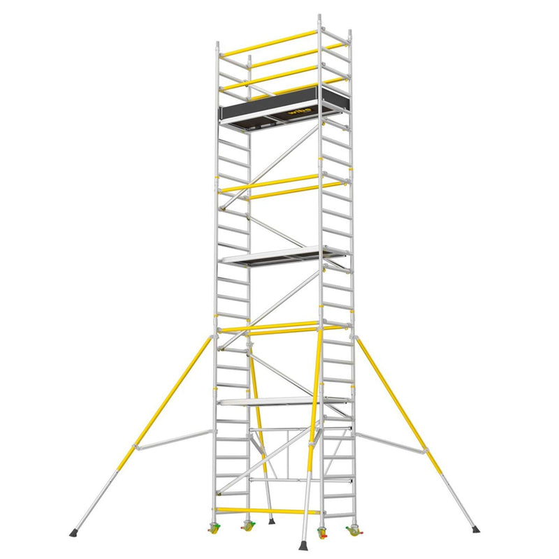 W.steps Håndværkerstillads 750 pk. 5,8 -  1 basis-, 2 tilbygnings-, 1 gelænder-, 1 støttebenspakke høj WFT 750-5,8