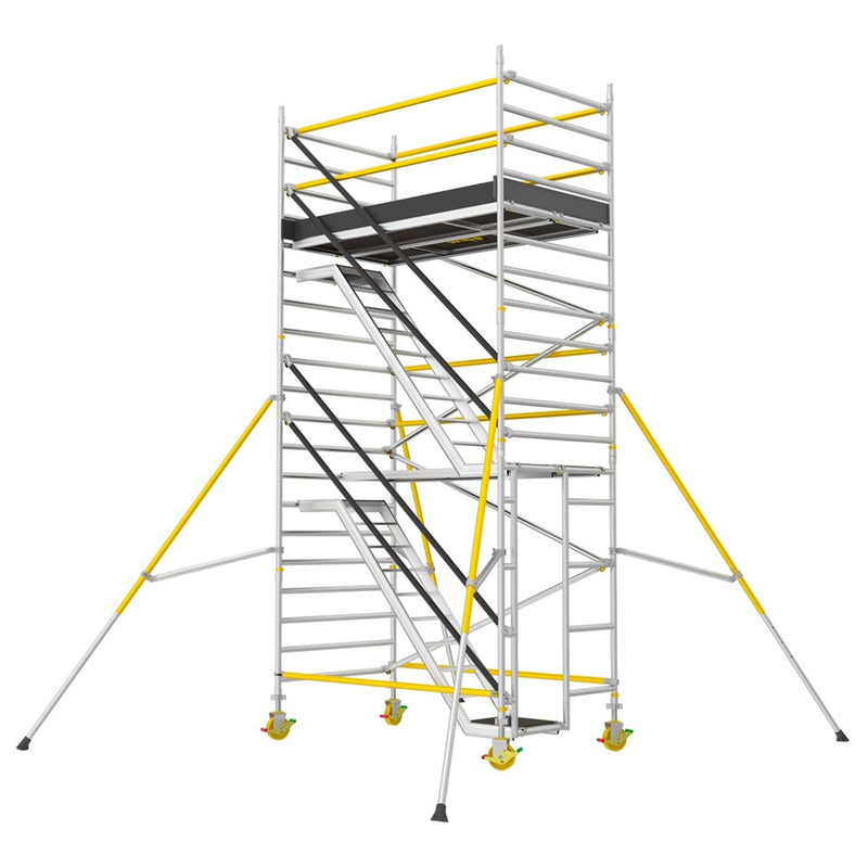 W.steps Trappestillads 1400 pk. 4,2 m - 1 basispakke lav + 1 tilbygningspakke WST 1400-4,2