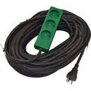 BLUE ELECTRIC kabelsæt med jord 3x1,5mm2 25m med 3 stikdåse