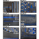 BATO BASIC værktøjsvogn med 7 skuffer 358 dele