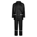 Lyngsøe arbejds regntøjssæt PU sort LR1389