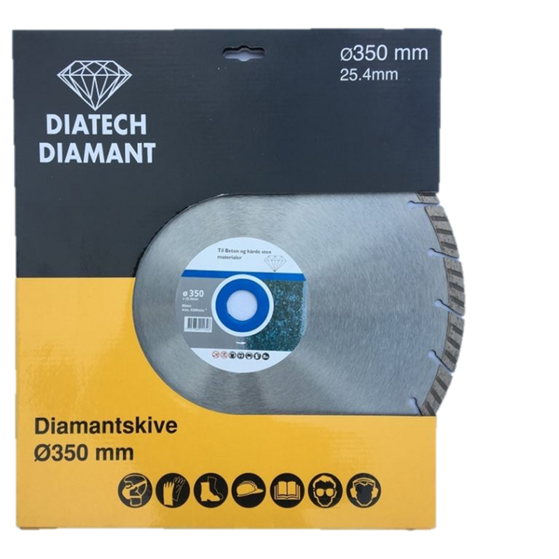 Diatech Diamantklinge TURBO Ø350 mm til beton