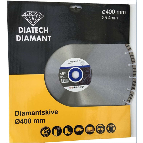 Diatech Diamantklinge TURBO Ø400 mm til beton