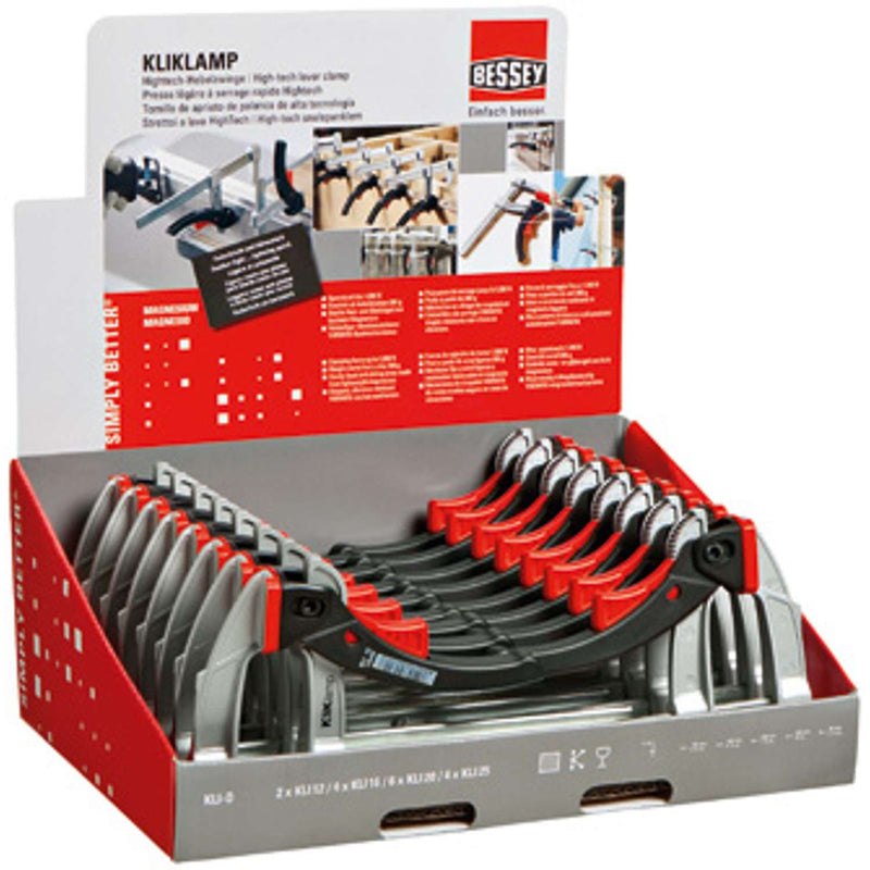 BESSEY tvingesortiment KliKlamp KLI-D m/16 tvinger