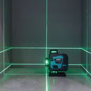 BIHUI Multi linjelaser 3x360° 6-kryds GRØN LLG16