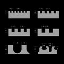 BIHUI tandspartelsæt 115x280mm m/spand 8 dele