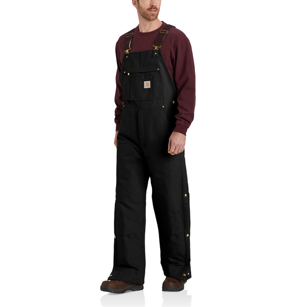 CARHARTT Overalls Firm Duck Insulated BIB Overall Black