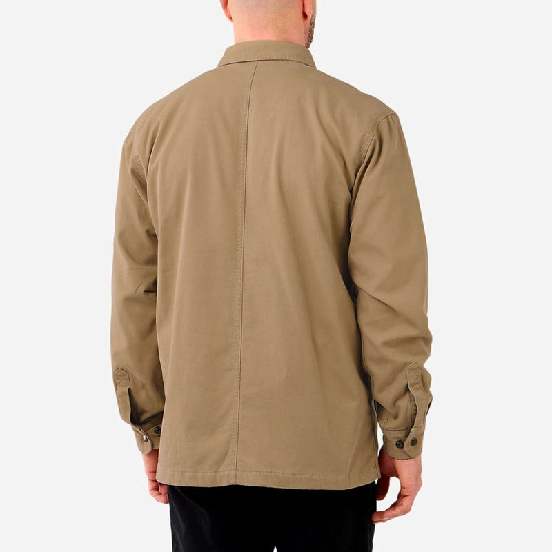 CARHARTT Fleece Lined Snap Front Shirt Jac DARK KHAKI