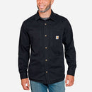 CARHARTT Fleece Lined Snap Front Shirt Jac BLACK