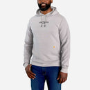 CARHARTT Sweatshirt Lightweight Logo Graphic ASPHALT HEATHER