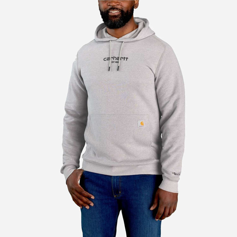 CARHARTT Sweatshirt Lightweight Logo Graphic ASPHALT HEATHER
