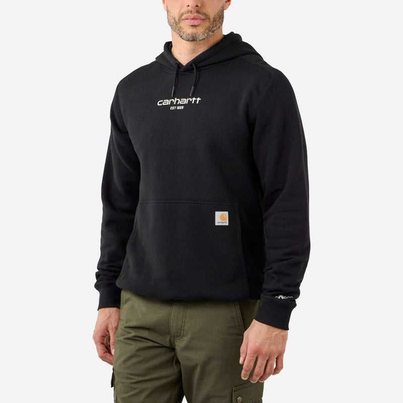 CARHARTT Sweatshirt Lightweight Logo Graphic BLACK