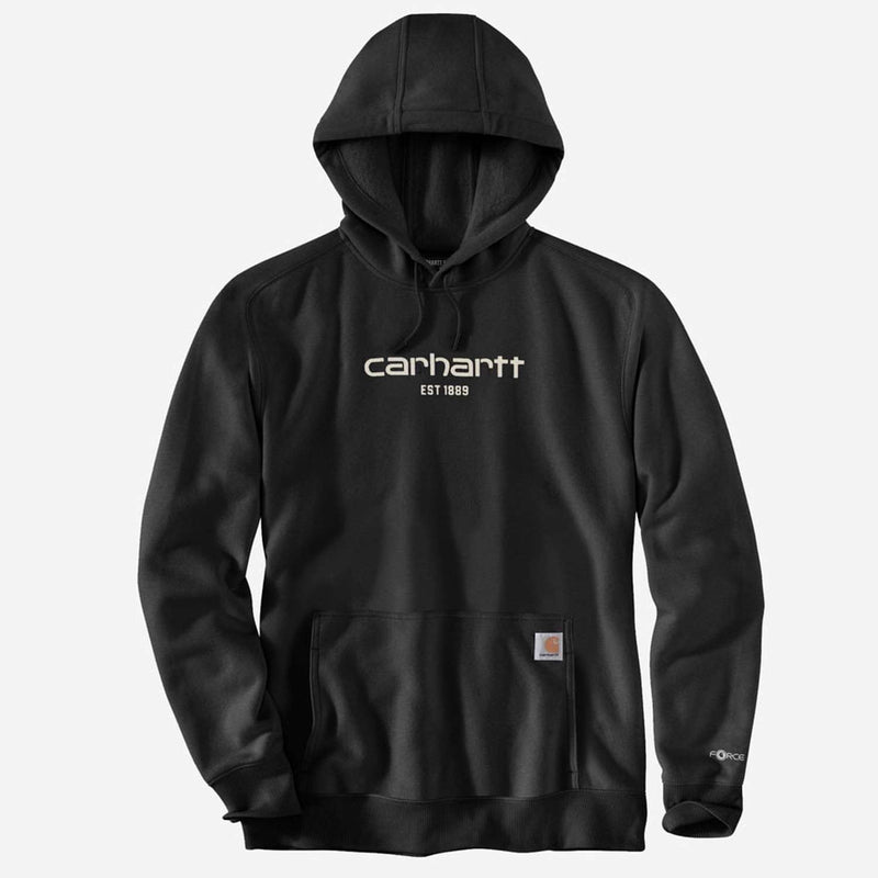 CARHARTT Sweatshirt Lightweight Logo Graphic BLACK