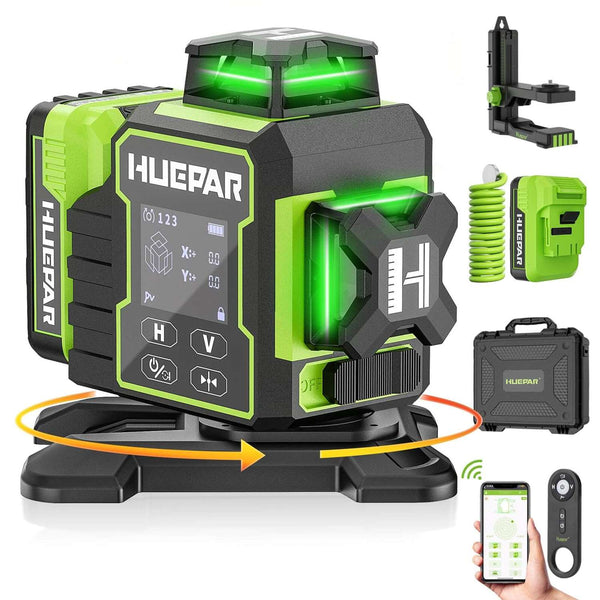 HUEPAR Krydslaser 3x360° W03CG GRØN