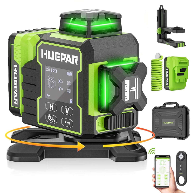 HUEPAR Krydslaser 3x360° W03CG GRØN