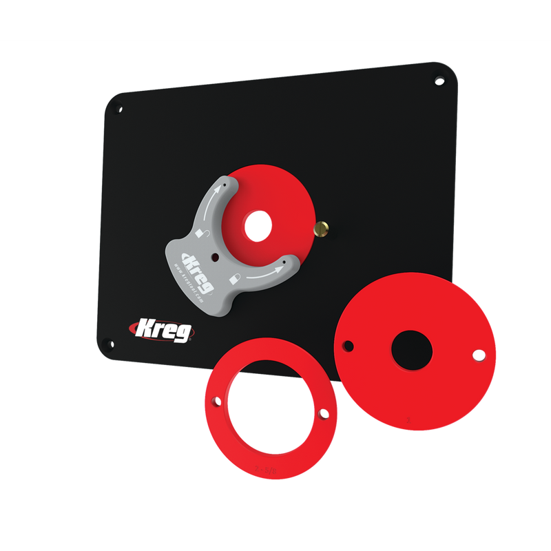 KREG Precision Router Tabel Insert Plate - Predrilled
