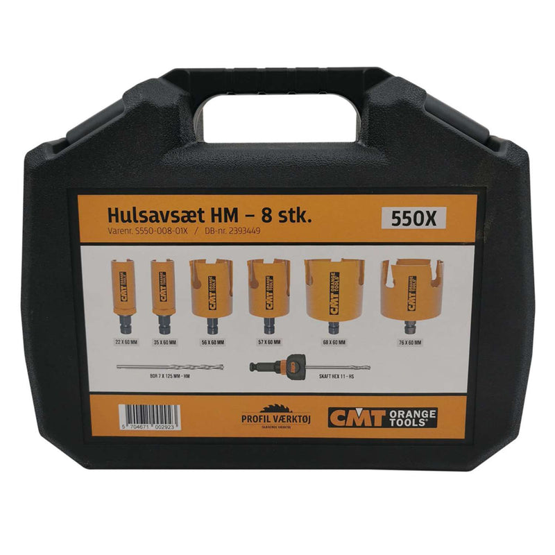 CMT Hulsavsæt HM 8 stk 550X 22-76mm