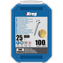 KREG Pocket-Hole skruer 25mm Zinc Coated Pan-Head fin gevind 100stk