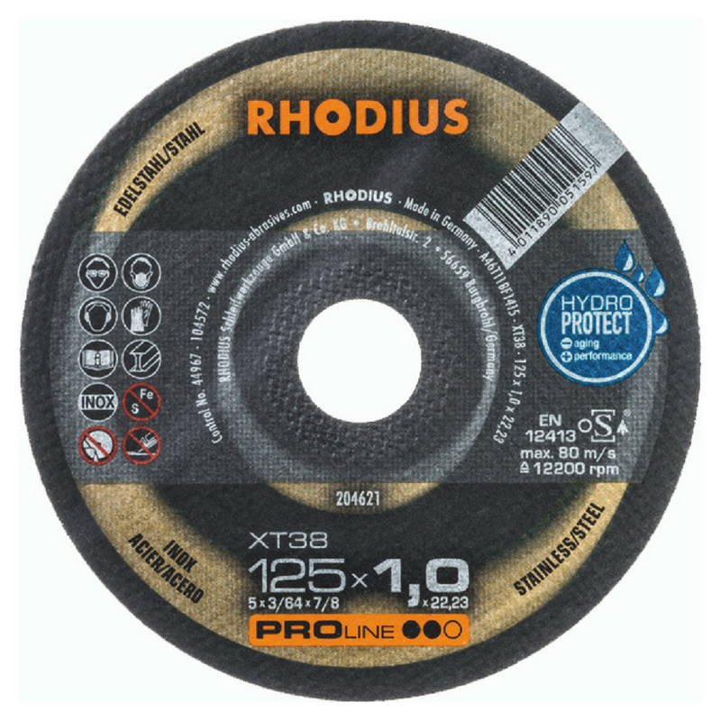 Rhodius skæreskive XT38 1,0mm 125mm