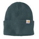 CARHARTT Waffle Cuffed Beanie Dark Harbor Teal OS