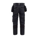 BLÅKLÄDER Håndværkerbukser X1900 med stretch til børn Marineblå/Sort 5225