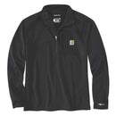 CARHARTT Sweatshirt MOCK NECK HALF-ZIP T-SHIRT BLACK