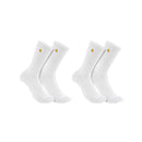 CARHARTT Sock MIDWEIGHT CREW SOCK 2 PACK WHITE