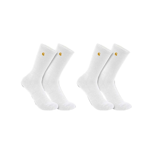 CARHARTT Sock MIDWEIGHT CREW SOCK 2 PACK WHITE