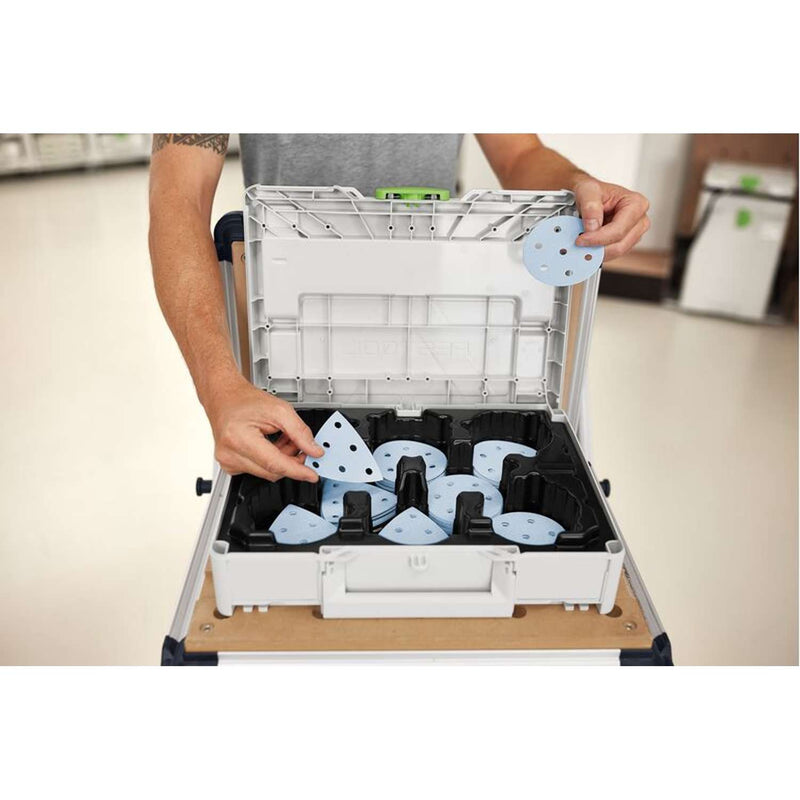 FESTOOL Slibepapir-Systainer³ Granat SYS-STF D90/V93 GR-Set