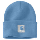 CARHARTT Satin Lined Cuffed Beanie Workwear Blue OS