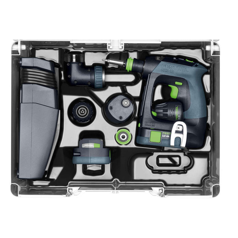 Festool Akku bore-/skruemaskine CXS 12 2,5-Set