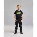 BLÅKLÄDER T-shirt til børn Sort/High Vis Gul 5200