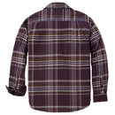 CARHARTT Shirt FLANNEL LONG-SLEEVE PLAID SHIRT DARK SEPIA