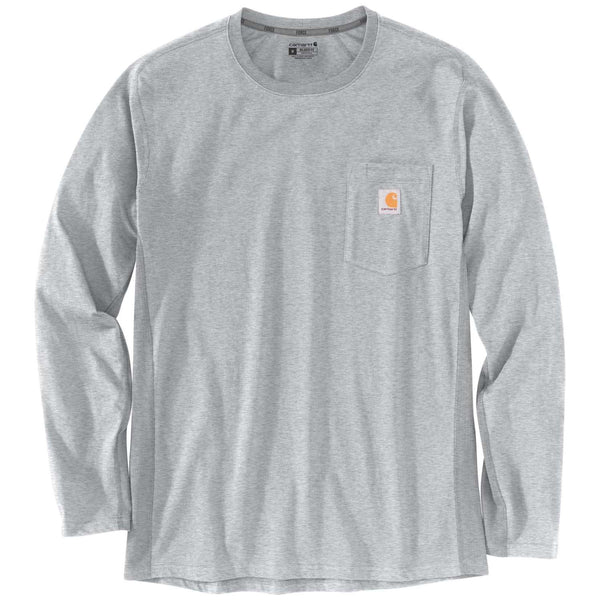 CARHARTT T-Shirt MIDWEIGHT L/S POCKET T-SHIRT HEATHER GREY