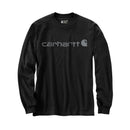 CARHARTT Relaxed LS Logo T-Shirt Dearborn Black/Gray