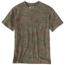 CARHARTT Irvine Relaxed Camo T-Shirt Army Green Camo
