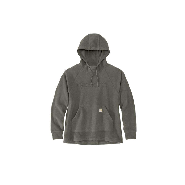 CARHARTT Sweatshirt FLEECE HOODED SWEATSHIRT DUSTY OLIVE HEATHER woman
