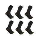 CARHARTT Crew Sock 6 Pack Midweight Black