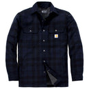 CARHARTT Shirt Jacket FLANNEL SHERPA-LINED SHIRT JAC NAVY