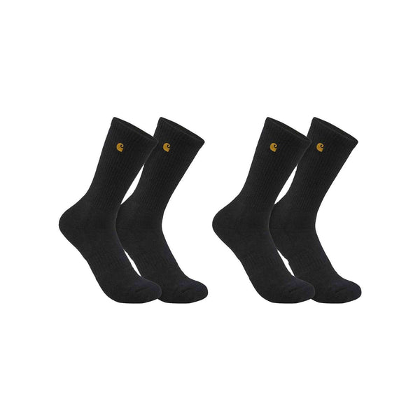 CARHARTT Sock MIDWEIGHT CREW SOCK 2 PACK BLACK