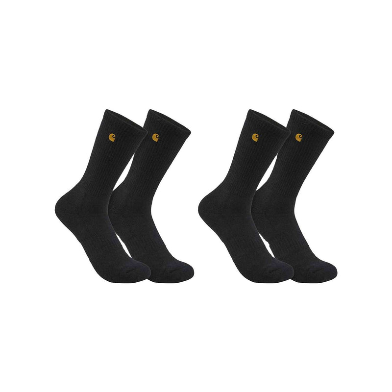 CARHARTT Sock MIDWEIGHT CREW SOCK 2 PACK BLACK