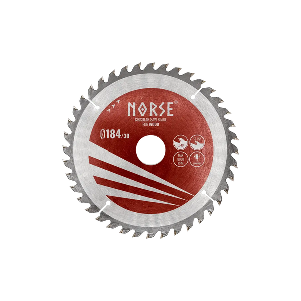NORSE Rundsavsklinge Carpenter 184×2,6×30mm Z40