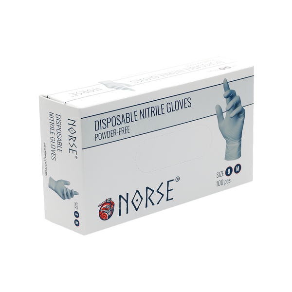 NORSE Disposable Blue Blå nitril engangshandsker 100stk