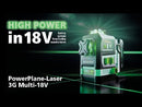 LASERLINER Krydslaser PowerPlane-Laser 3G Multi-18V
