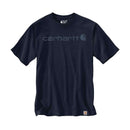 CARHARTT Relaxed Logo T-Shirt Dearborn Navy/Dark Blue