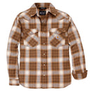 CARHARTT Shirt SNAP-FRONT PLAID SHIRT CARHARTT® BROWN