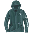 CARHARTT Sweatshirt LOGO SLEEVE GRAPHIC SWEATSHIRT GREENSTONE
