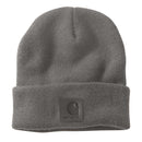 CARHARTT Leatherette Watch Cap Beanie Mud Gray OS
