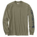 CARHARTT Dearborn Relaxed LS Sleeve Logo T-Shirt Dusty Olive
